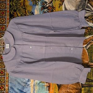 70s JCPenney Gauzey Cotton Wide Sleeve Blouse